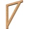 Ekena Millwork Traditional Block Smooth Bracket, Western Red Cedar, 3 1/2"W x 40"D x 48"H BKT04X40X48TRA05SWR - alternate 1
